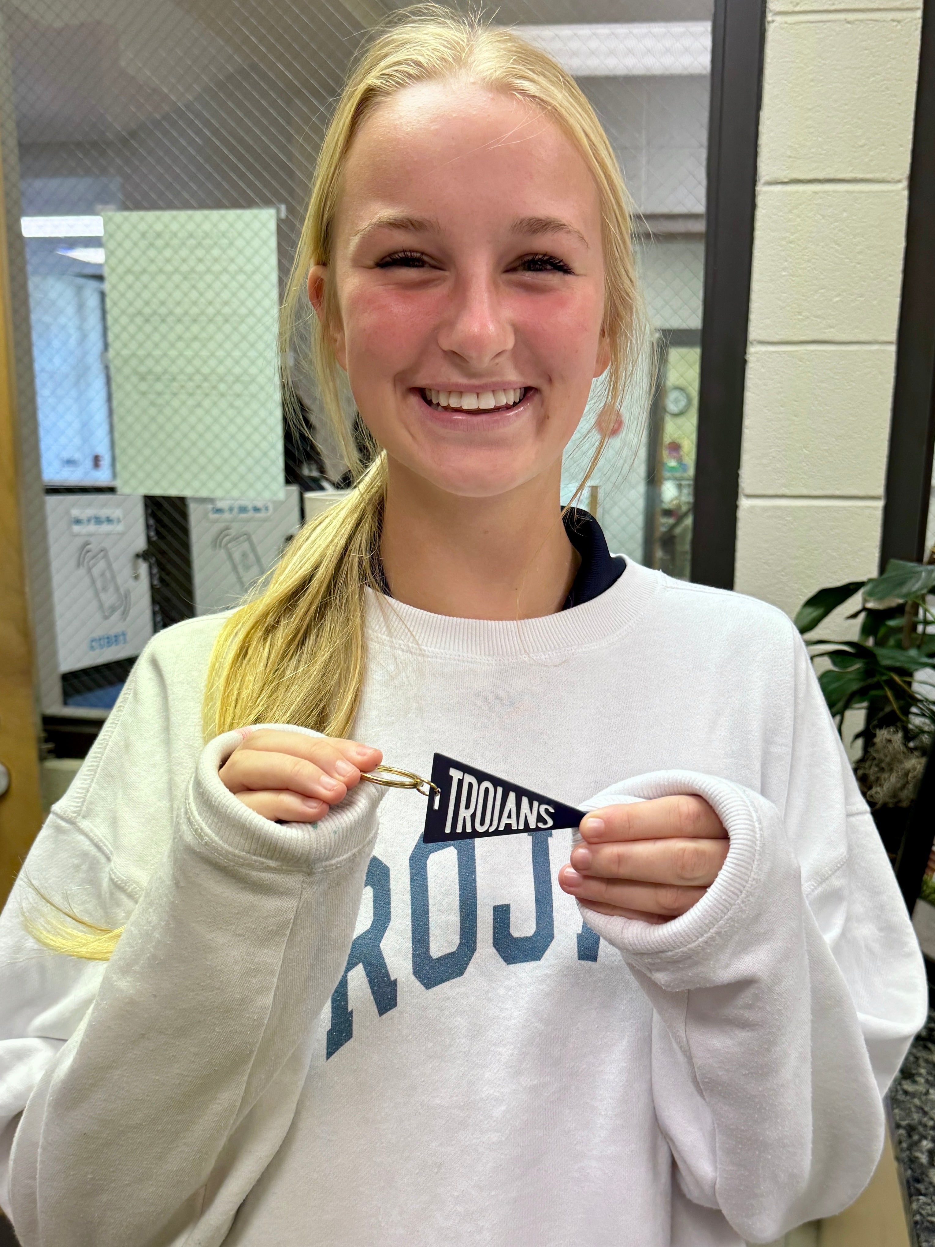 Custom Saint James Pennant Keychain