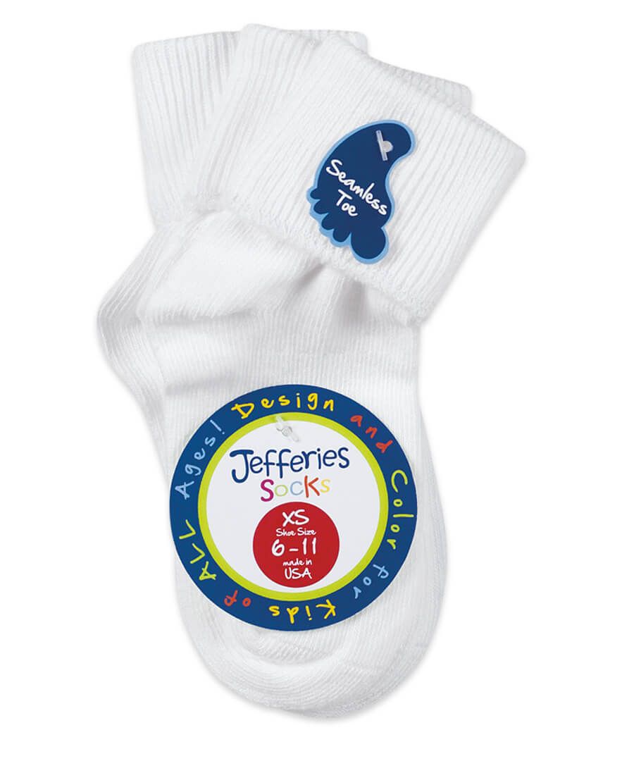 Jefferies Short Cuffed Sock with Solid Edge