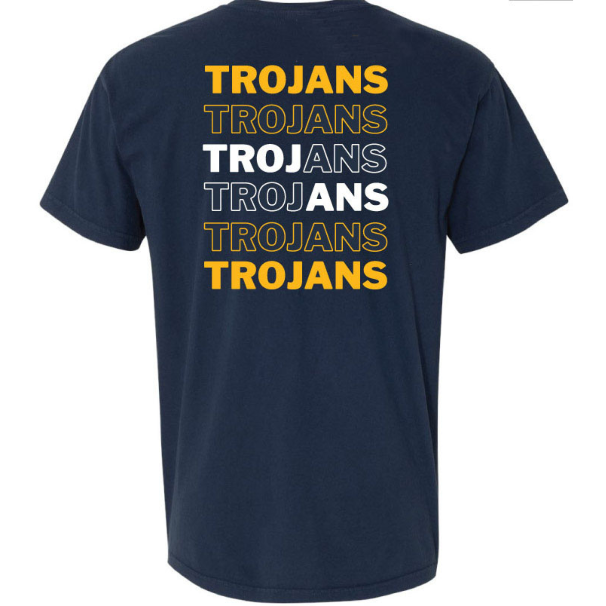 TROJANS Block Letters T-Shirt