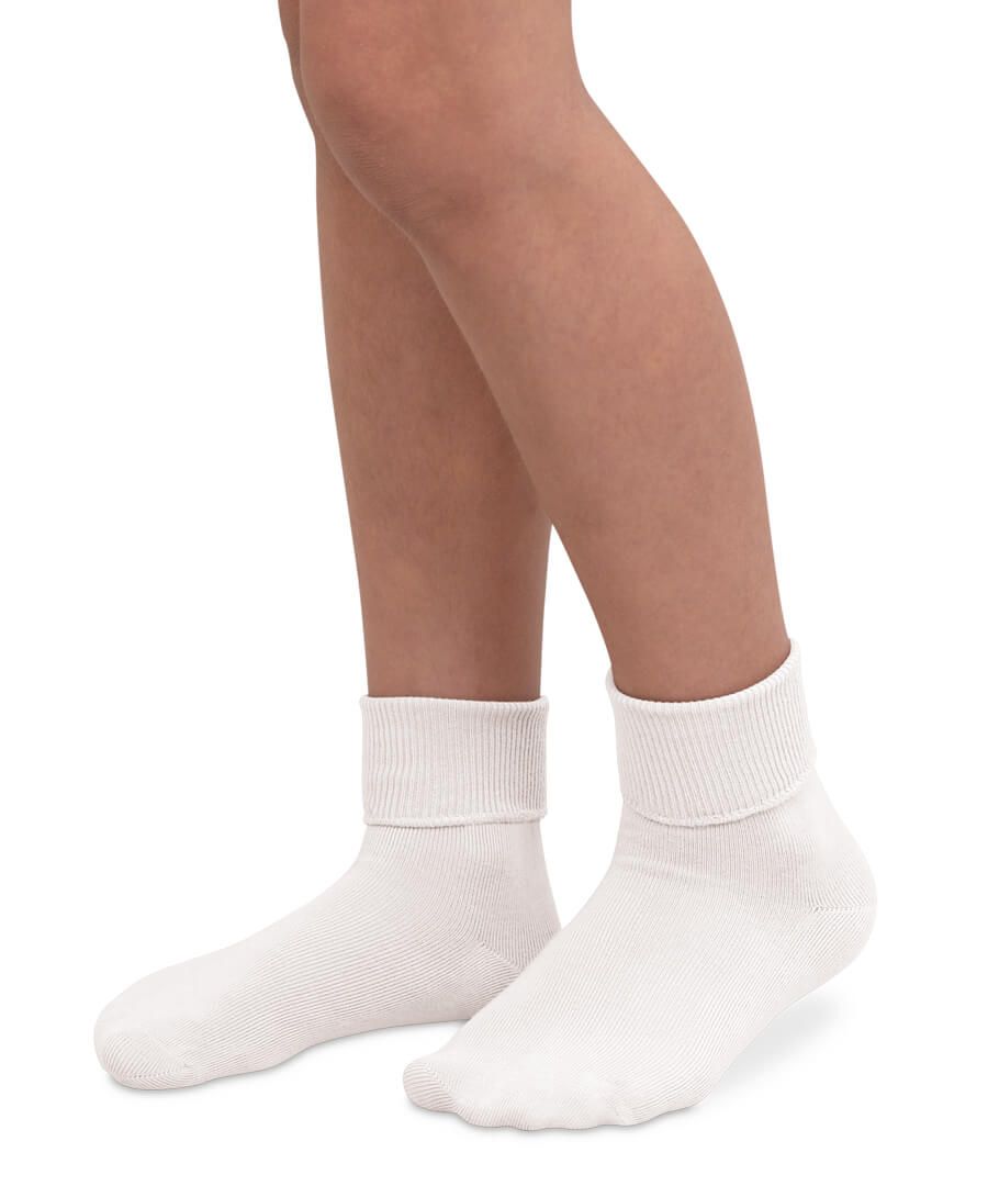 Jefferies Short Cuffed Sock with Solid Edge